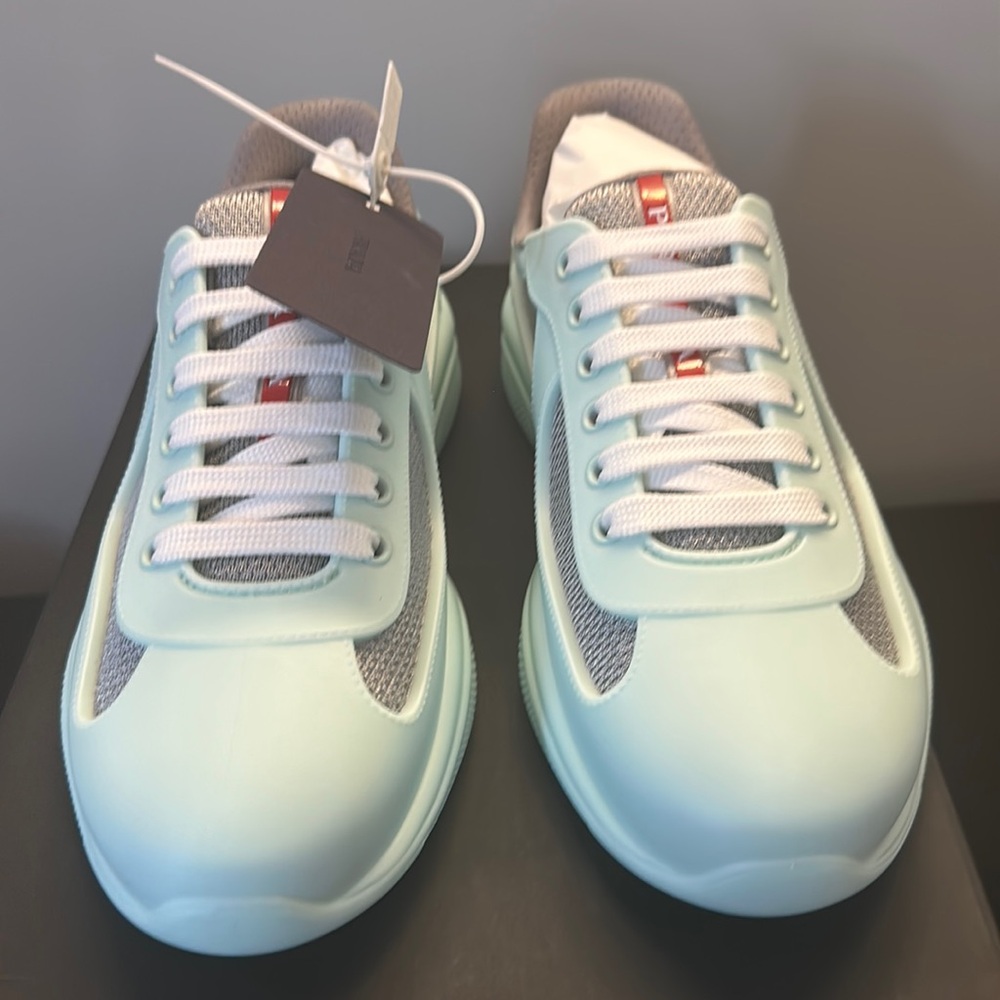 Prada America's Cup Soft rubber and bike fabric sneakers